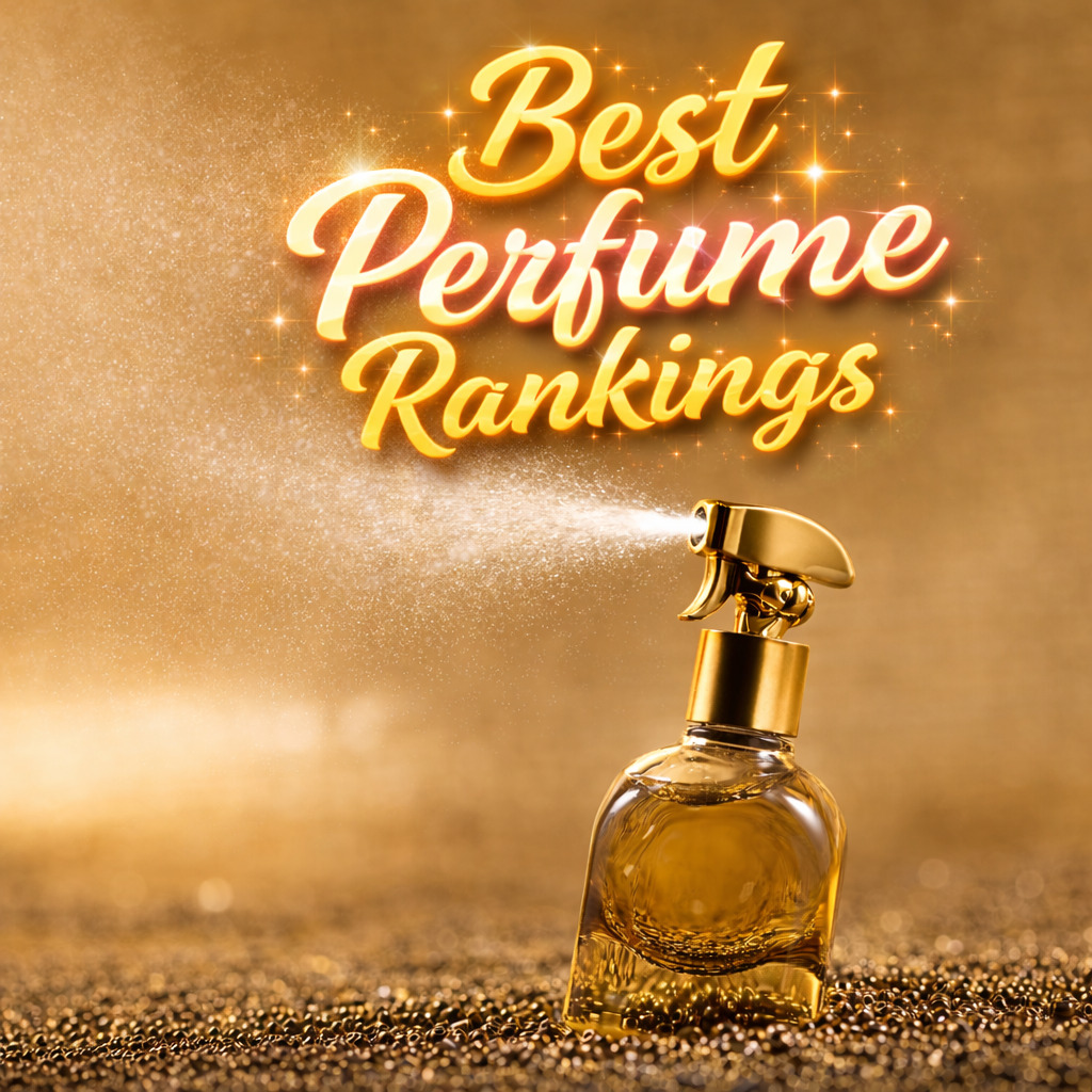Best perfume rankings golden perfume bottle